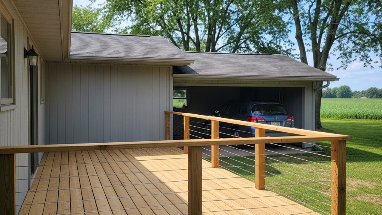Deck Railing Installation completed by Sunrise Deck Co in Wauwatosa, WI
