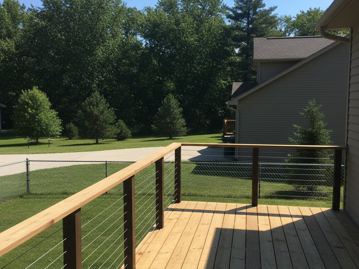 Composite Decking Installation completed by Sunrise Deck Co in New Berlin, WI