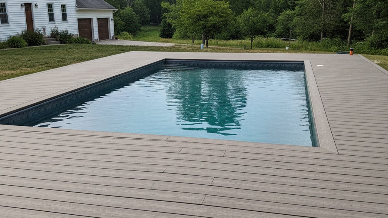 Deck Installation completed by Sunrise Deck Co in Germantown, WI