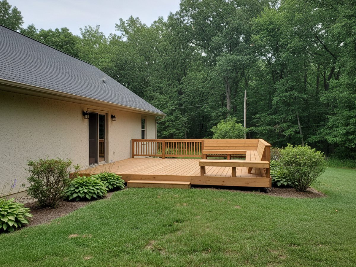 Deck Installation completed by Sunrise Deck Co in Oak Creek, WI